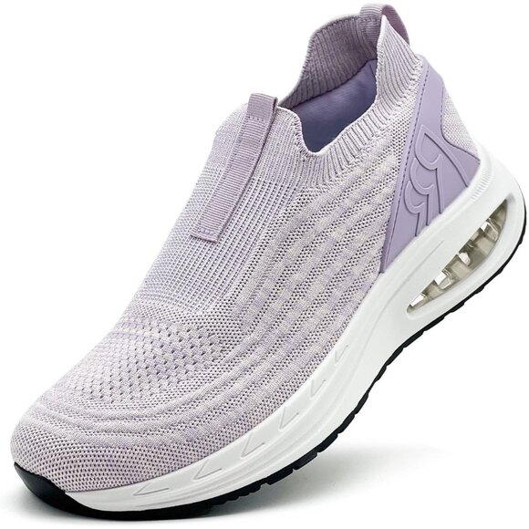 Dolphinslides Women Men Light Purple Running Athletic Tennis Lightweight Sneaker - Picture 1 of 7